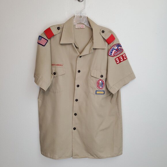 Boy Scouts Of America official men's uniform shirt, Eagle Scout rank - Picture 1 of 10
